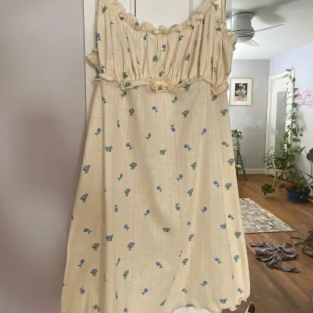 For love and lemons x Victoria’s Secret pointelle mini slip dress!